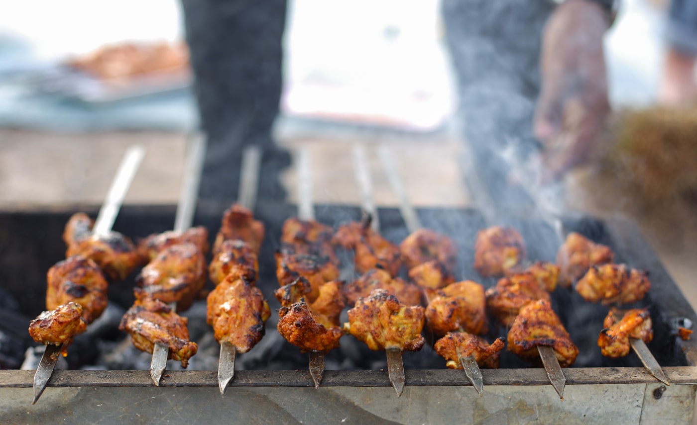 Grilled chicken kabab